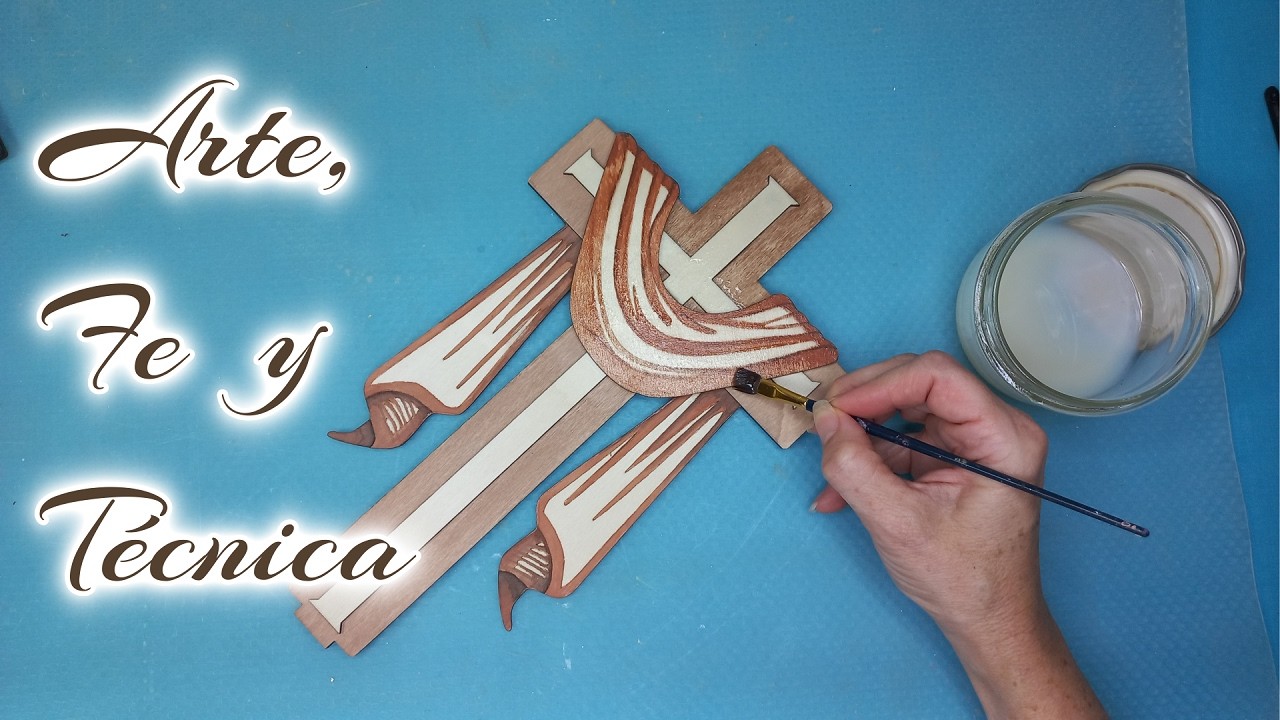 De la Madera al Arte: Creo una Cruz Única con Corte Láser y Acuarelas