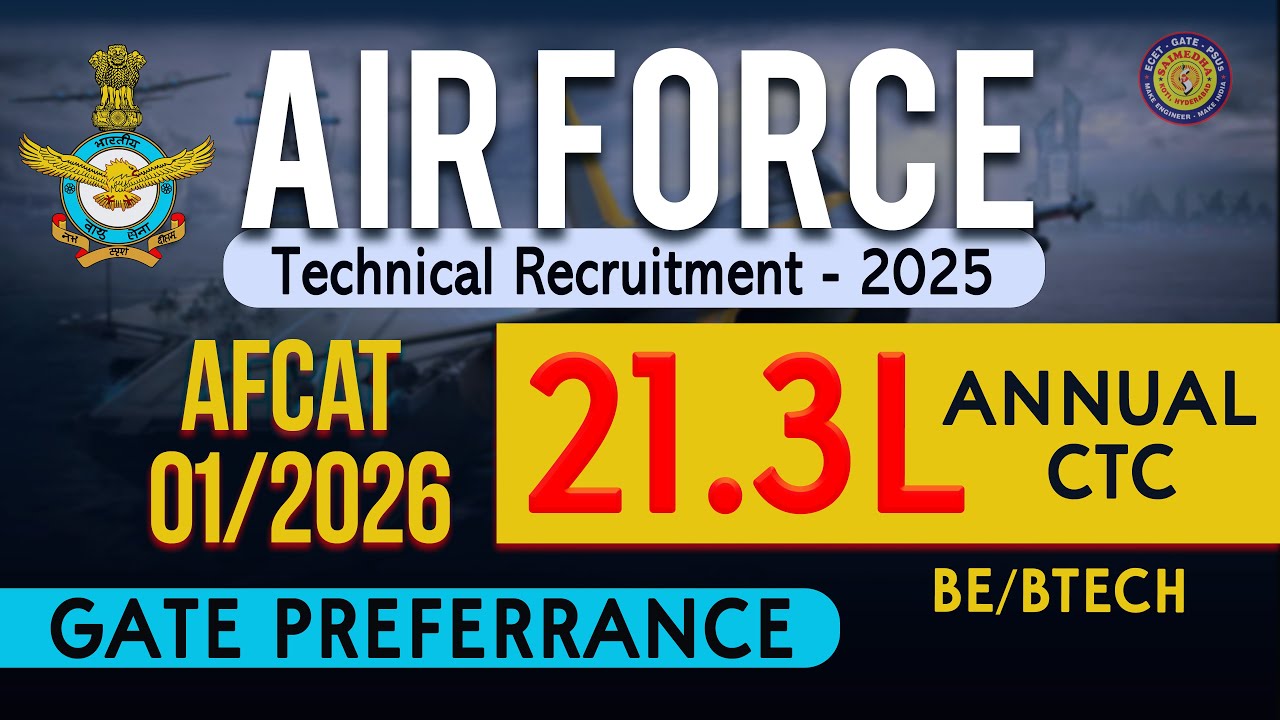 AIR FORCE Technical Recruitment - 2025 - YouTube