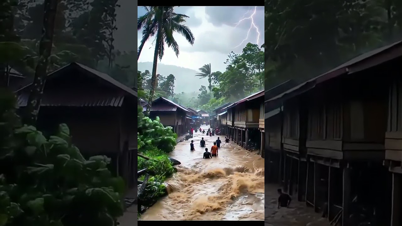 Flood Hits Village