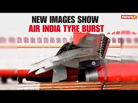 New Images Emerge Of Air India Aircraft With Burst Tyres At Mumbai Airport 