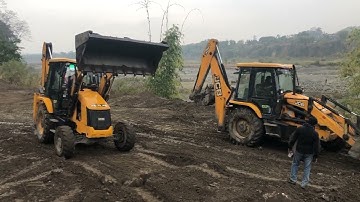 JCB Backhoe 3DX Super Machine Working Video - Skill full Operator