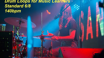 Drum Loop for music learners - 6/8 - 140bpm