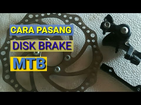 Cara pasang disk brake mtb - YouTube