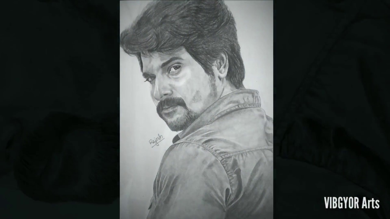  Sivakarthikeyan pencil drawing - YouTube