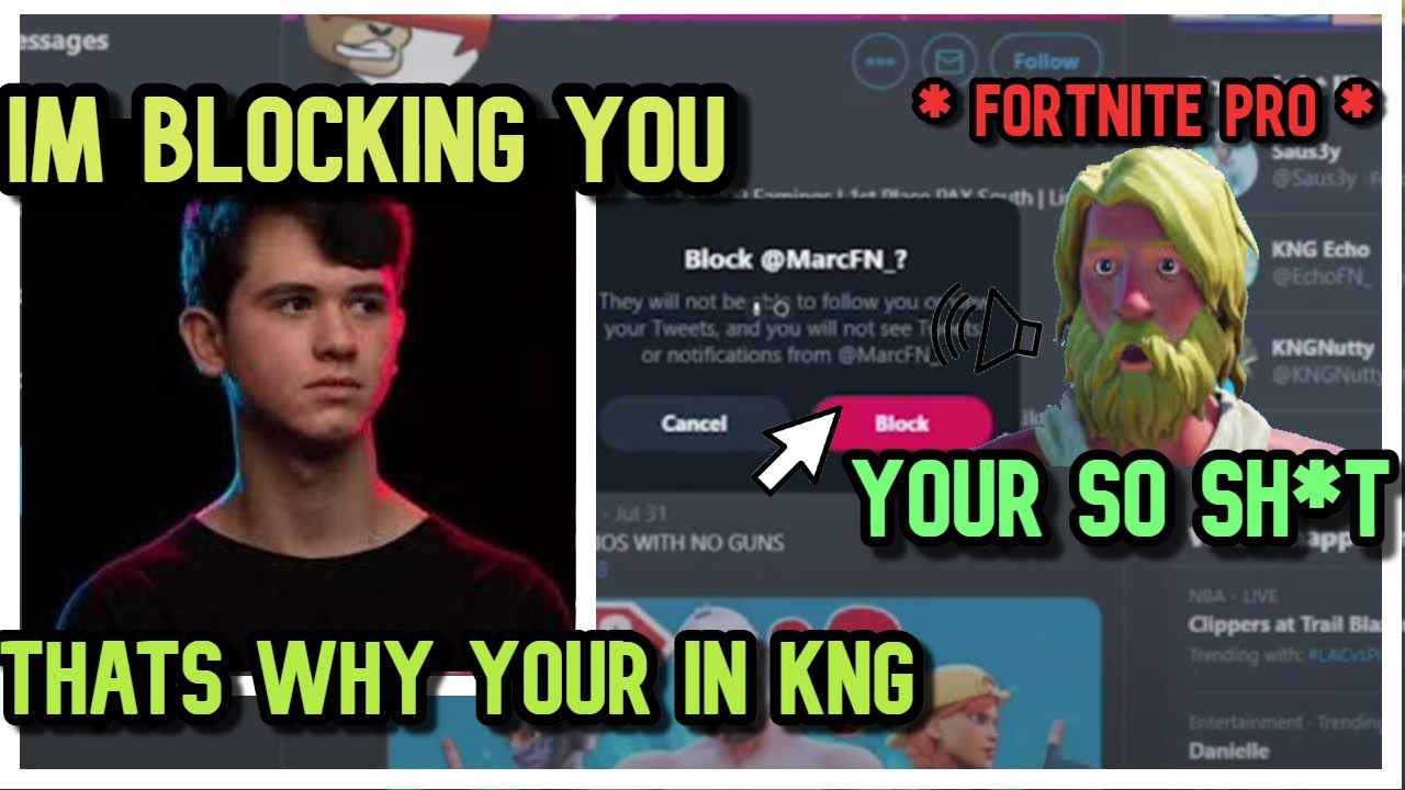 BUGHA *FURIOUS* After TOXIC KNG PRO Killed Him Live On Stream | Bugha Blocked Pro