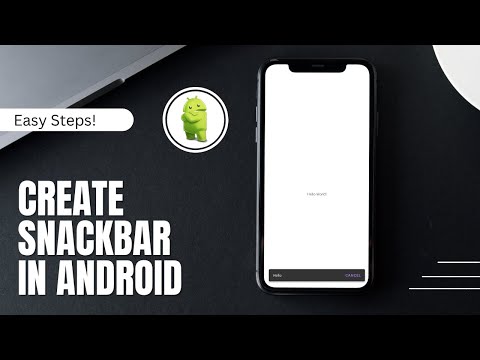How to Create a Snackbar in Android | JAVA