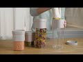 《LEKUE》雙容量密封收納罐(燕麥棕600ml) | 保鮮罐 咖啡罐 收納罐 零食罐 儲物罐 product youtube thumbnail