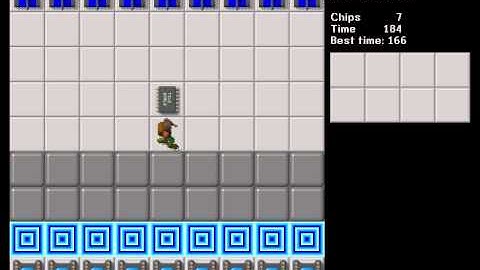 CCLP1 level 41 solution - 166 seconds