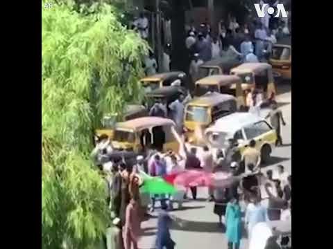 აქცია ავღანეთში თალიბანმა ძალის გამოყენებით დაშალა