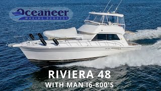 2001 Riviera 48 Open Flybridge FOR SALE @ Oceaneer Marine Brokers