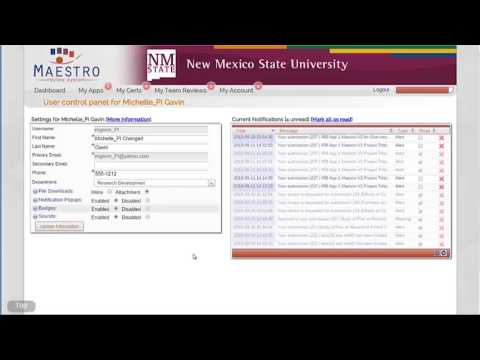 NMSU Maestro - Changing Account Information