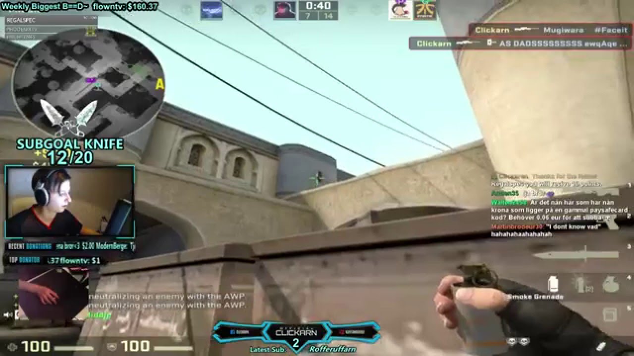 Clickarn 1v4 Clutch Faceit