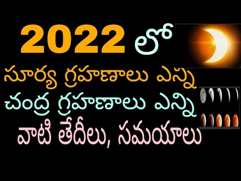 2022 Ecilipses |2022 Solar &Lunar Eclipses in Telugu|సూర్య, చంద్ర గ్రహణాలు 2022 సమయాలు