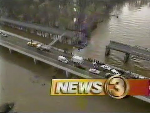 04 01 1989 WREG Hatchie River Bridge Collapse US 51 Lauderdale County