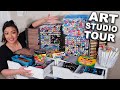 Une visite de mon studio dart et de mes fournitures