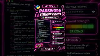 Is Your Password Strong 🔐 #python