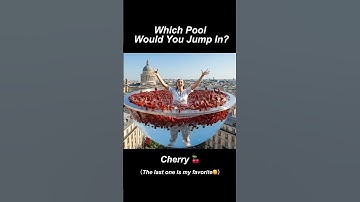 Which dream pool would you Jump In? 🏊 #asmr #oddlysatisfying #relxing #pool #dream #shorts