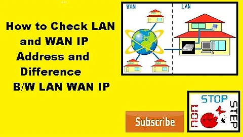 How to check lan and wan ip address and difference