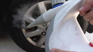 エンジンルームとタイヤホｲール、スチーム洗浄してみました