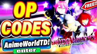 ALL NEW＊FREE GOLD * CODES in Anime World Tower Defense Codes! Anime World Tower Defense Codes