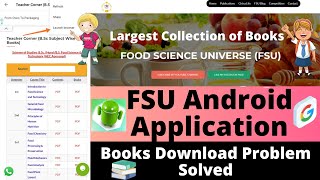 Food Science Universe (FSU) Android Application|Books Download Problem Solved screenshot 5