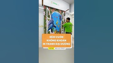 rèm cửa không cần khoan tường rèm in tranh #remcua #youtubeshorts