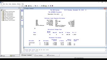 Structural change using a test for restrictions - using SAS (part 3/5)
