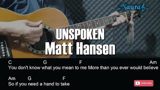 Matt Hansen - UNSPOKEN Guitar Chords Lyrics