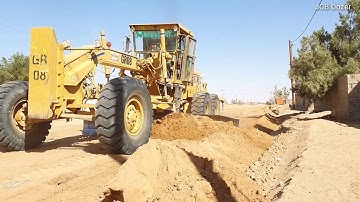 Cat Motor Grader Amazing Working New Road Leveling  - New Road Construction Video