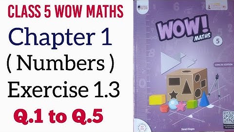 Exercise 1.3 Class 5 Wow Maths