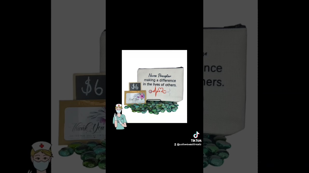 Gift Bag for an amazing Nurse Preceptor. Quote "making a difference in the life of others"  