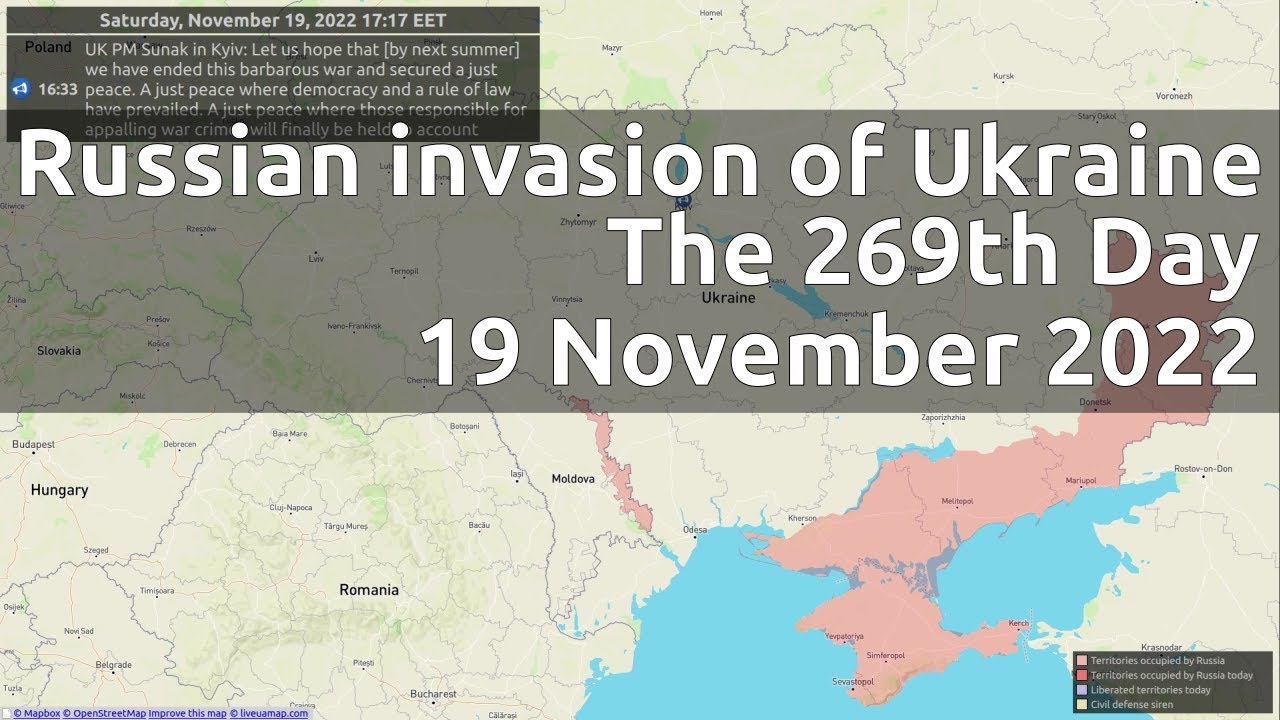 Russian Invasion Of Ukraine The 269th Day 19 November 2022 YouTube russian-invasion-of-ukraine-the-269th-day-19-november-2022-youtube