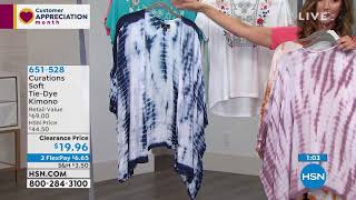 क्यूरेशंस सॉफ्ट टाईडाई किमोनो screenshot 1