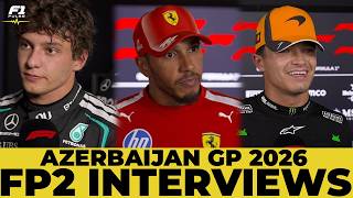 F1 Drivers Practice 2 Interviews Azerbaijan Grand Prix 2026
