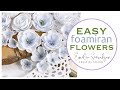 Easy handmade foamiran flowers  easiest technique tutorial