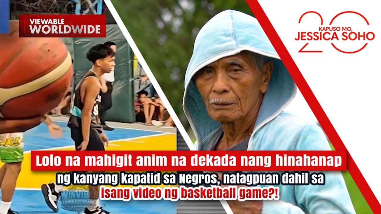 Lolo na higit 6 dekada nang hinahanap, natagpuan dahil sa basketball game? | Kapuso Mo, Jessica Soho