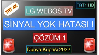 Lg Webos Tv Trt 1 Hd Si̇nyal Yok Hatasi Çözüm 1 Ünyakupası
