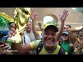 Ｗ杯日本対ブラジル戦前に両国サポーター集結、米ヒューストンに熱気