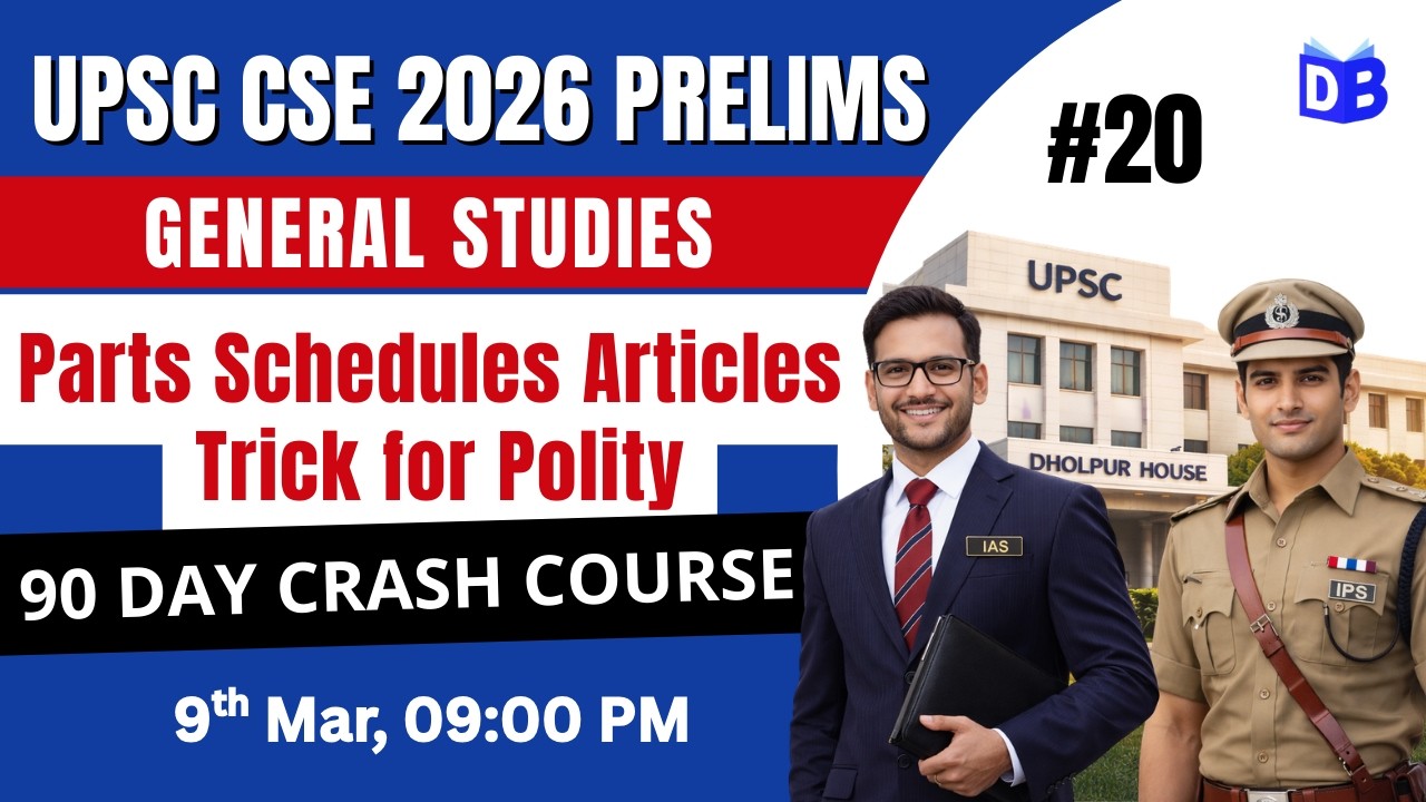Parts Schedules Articles Trick for Polity 🔥 UPSC Prelims 2026 | GS Foundation by Quasif Ansari