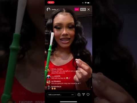 Zunie Having fun on IG Live 😍🥂