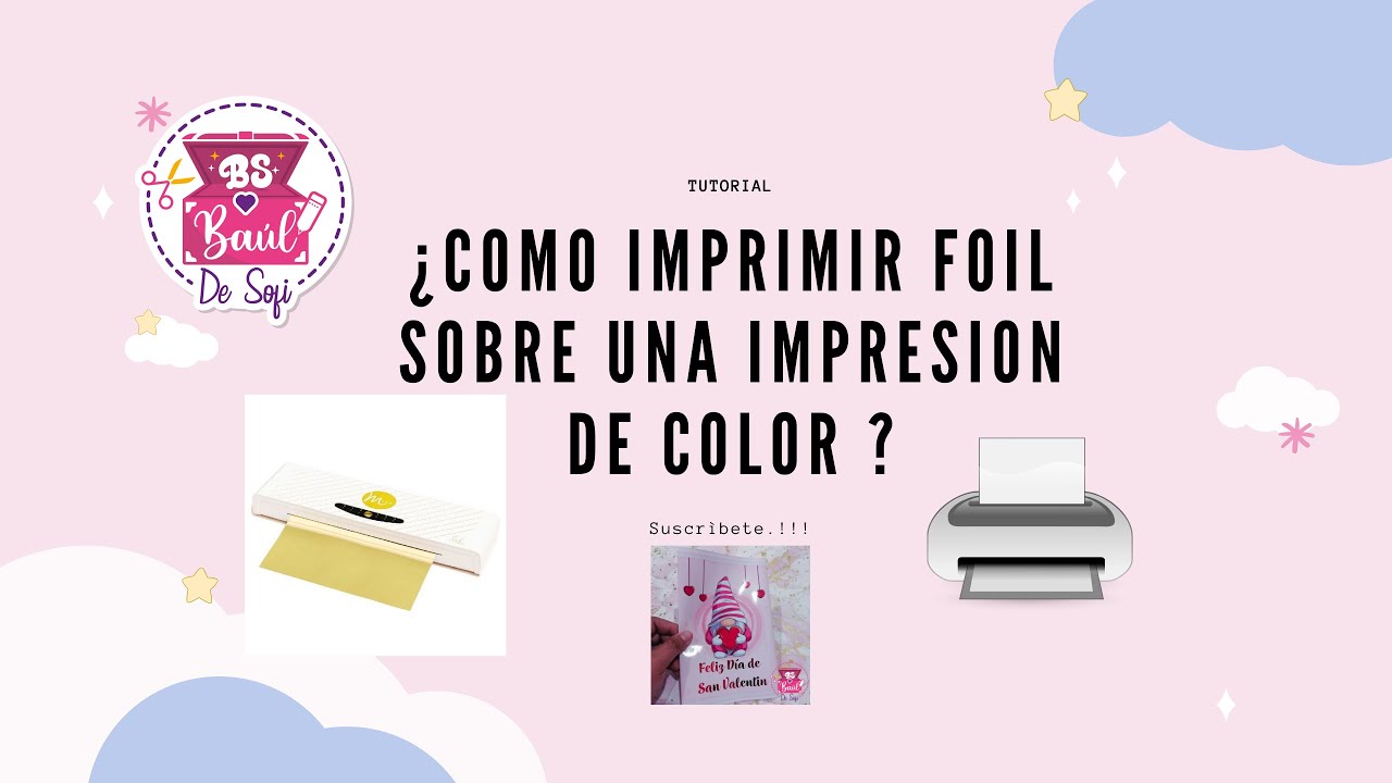 Como Imprimir En Sobre COMO IMPRIMIR FOIL SOBRE IMPRESIONES DE COLOR? - YouTube