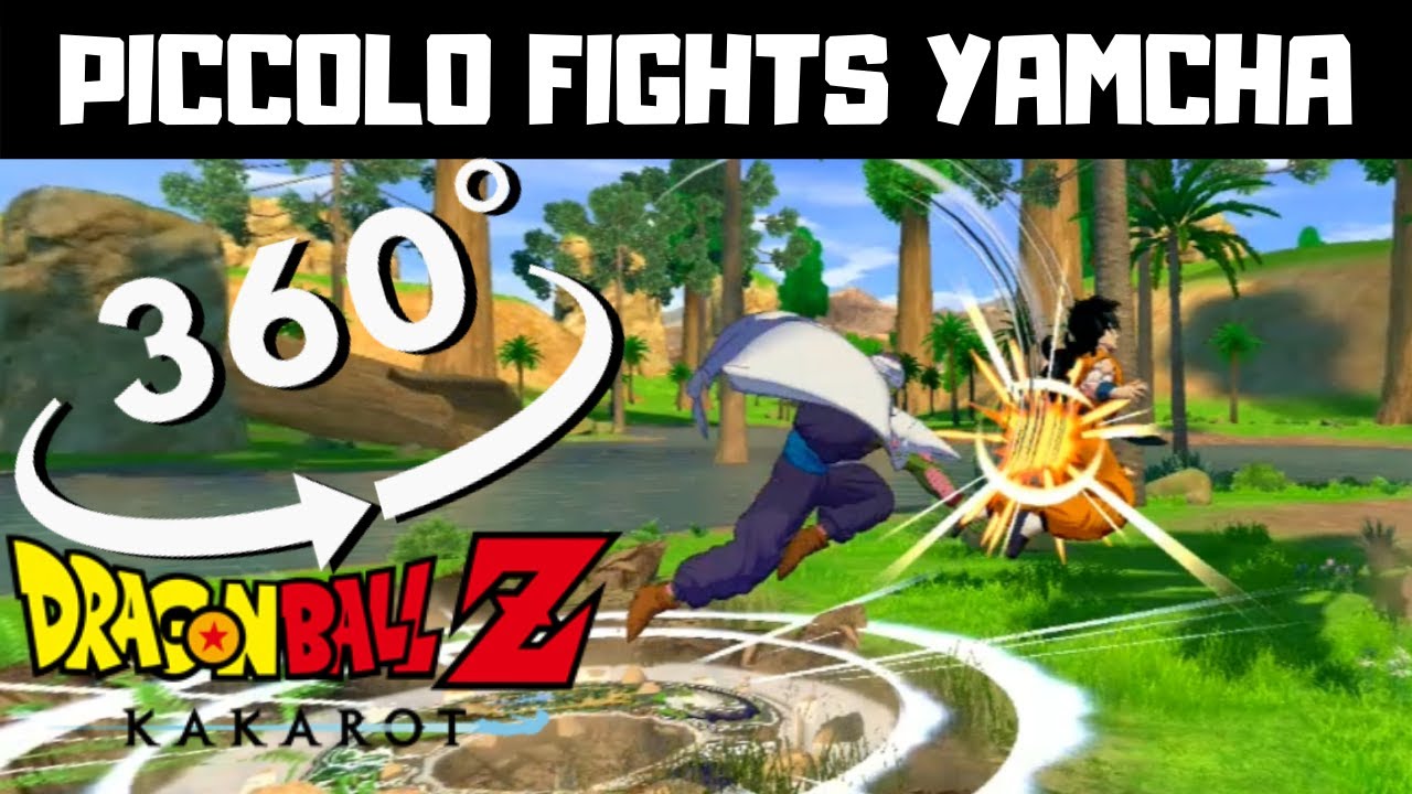 VR 360° Piccolo VS Yamcha - Dragon Ball Z: Kakarot Gameplay English DBZ Virtual Reality Video