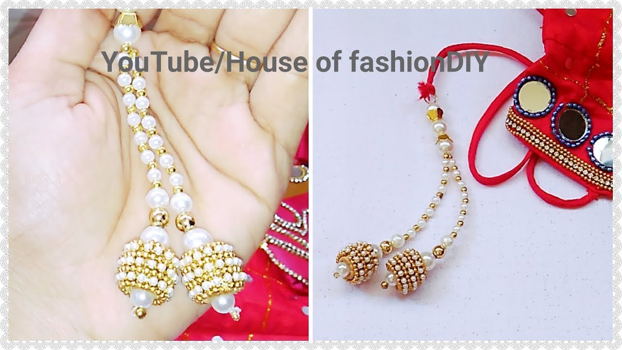 How To Make Blouse Tassels/Hangings/Lathkans At Home..! YouTube