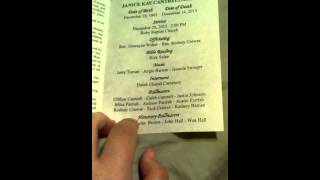 My moms obituary