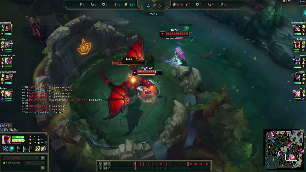 Lee Sin 16-0 — Carry en Platino