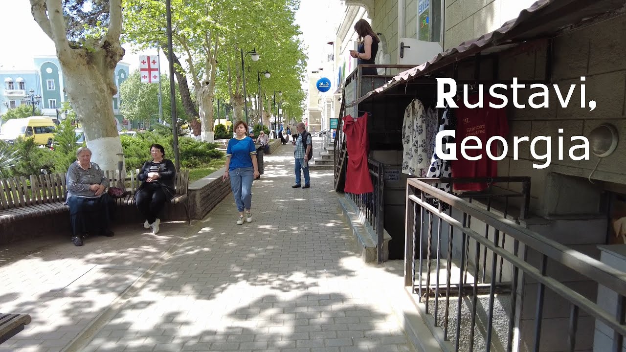 Walking Tour in Rustavi (Entire town), Georgia 🇬🇪, April, 2024.