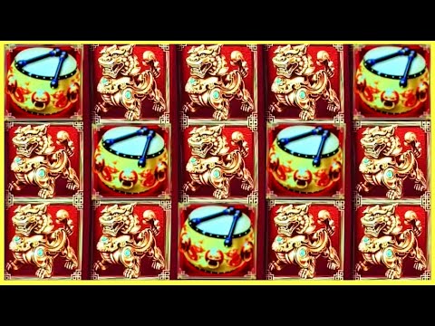 MACHINE ON FIRE! Dancing Drums Explosion Slot - HUGE WIN RETRIGGER!
