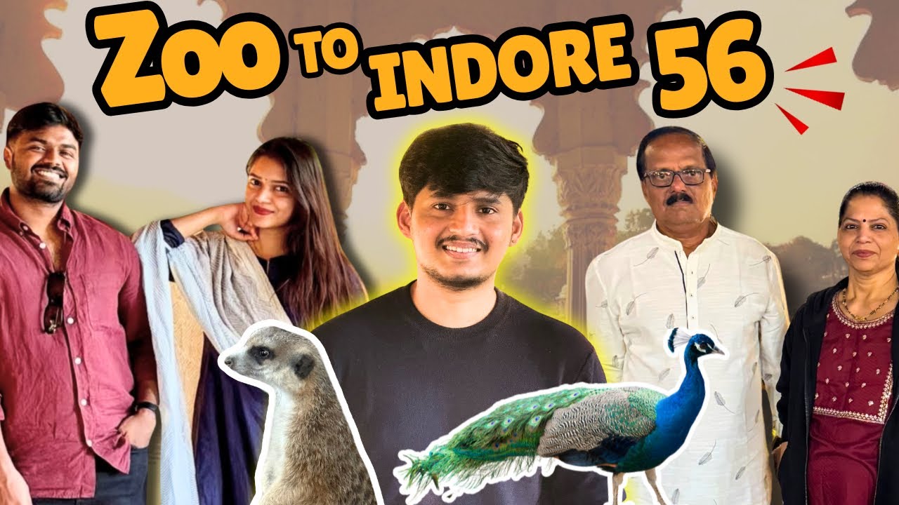 Indore Zoo 🦁 + 56 Dukan 🤯 | Family Day Out | So Much Fun! | Gaurang Manchekar