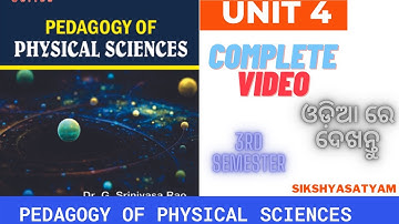 3RD SEM UNIT 4 COMPLETE (PHYSICAL SCIENCES)