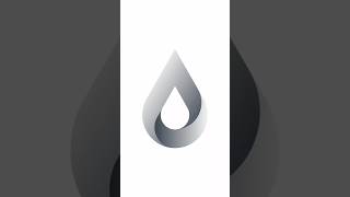Design 3D Water Drop In Illustrator #design #graphicdesign #illustrator #3d #drop #ai #3dart #adobe